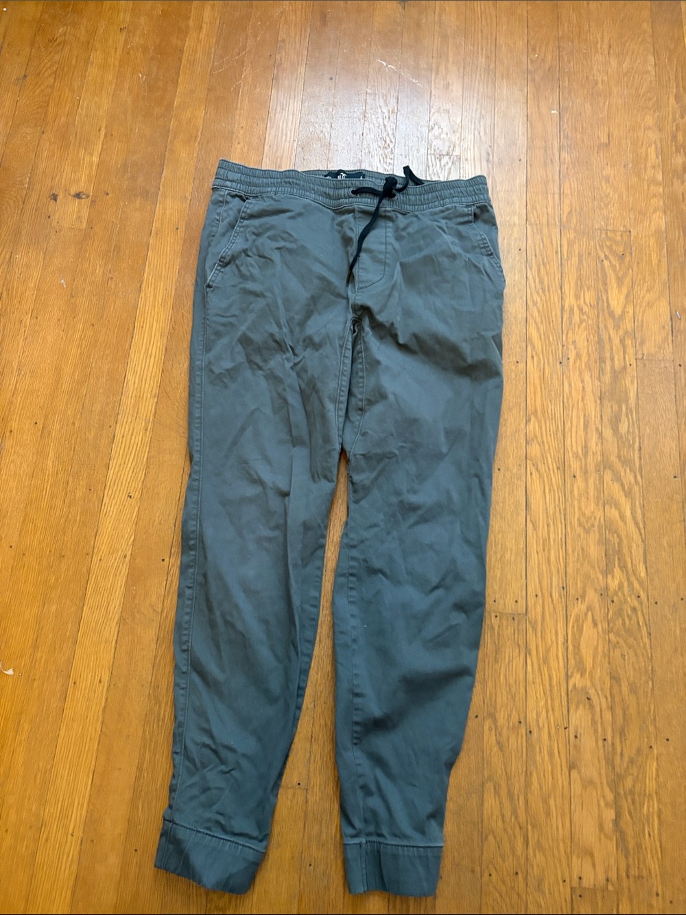 Hollister Men's Drawstring Joggers - Teal Gray